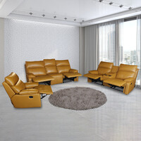 Swing Chair Half Thick Leather Recliner Sofa Set 192 